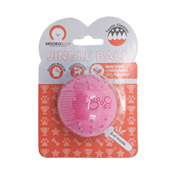 Іграшка для собак MISOKO&amp;CO Гумовий м&#039;яч, pink, 6.35 cm - 2