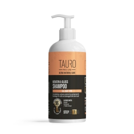 Tauro Pro Line Ultra Care Keratin &amp; Gloss Shampoo Кератиновый шампунь для шерсти собак и кошек, 1000 мл