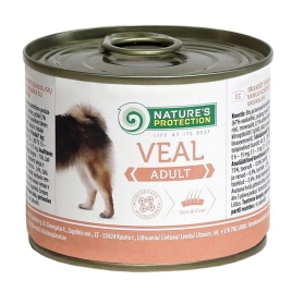 Вологий корм для дорослих собак всіх порід з телятиною Nature&#039;s Protection Adult Veal 200г