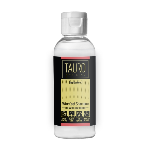 Шампунь для собак і кішок з жорсткою шерстю Tauro Pro Line Healthy Coat Wire Coat Shampoo 65 мл