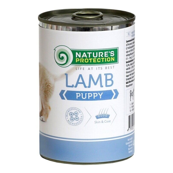 Вологий корм для цуценят всіх порід з ягнятиною Nature&#039;s Protection Puppy Lamb 800г