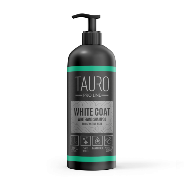Відбілювальний шампунь для собак і котів з білою шерстю Tauro Pro Line White Coat Whitening Shampoo 1000 мл