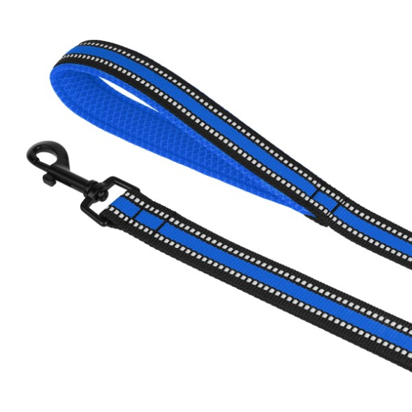 Поводок для собак BronzeDog Mesh синий 2 в 1, размер S - 1