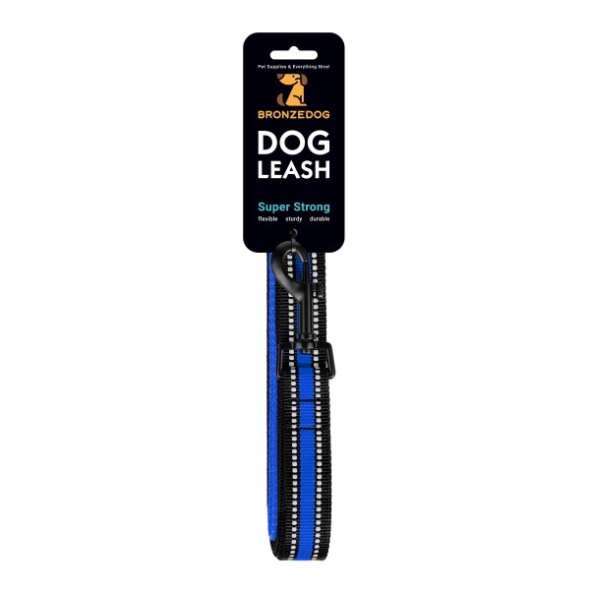 Поводок для собак BronzeDog Mesh синий 2 в 1, размер S - 6