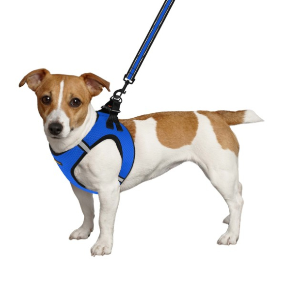 Barksi Mesh Vest Шлея для собак з 3D сіткою синя, розмір L - 1