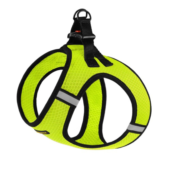 Шлея для собак BronzeDog Mesh Vest з 3D сіткою лимонна, розмір М