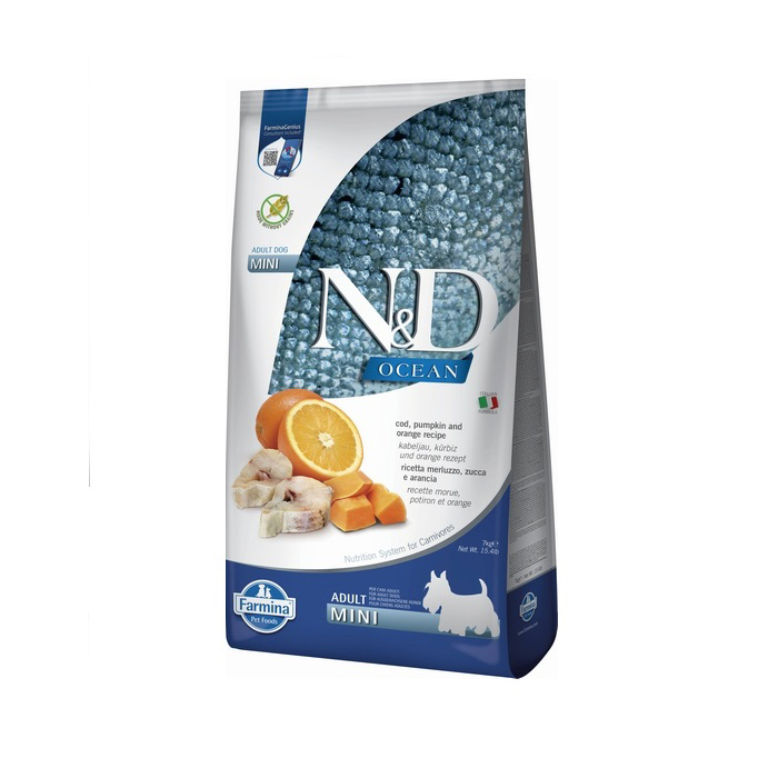 Farmina N&D Ocean Cod Pumpkin&Orange Adult Mini Беззерновой сухой