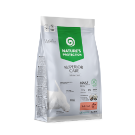 Nature's Protection Superior Care White Dogs Grain Free Salmon Adult Small Breeds Сухий беззерновий корм для дорослих собак малих порід з лососем, 1,5 кг
