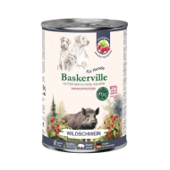 Baskerville FOS Monoprotein Wildschwein Влажный корм для собак дикий кабан с малиной, 400 г