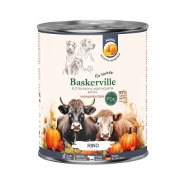 Baskerville FOS Aktive Monoprotein Rind Влажный корм для активных собак говядина с тыквой, 800 г