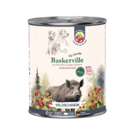 Baskerville FOS Monoprotein Wildschwein Влажный корм для собак дикий кабан с малиной, 800 г