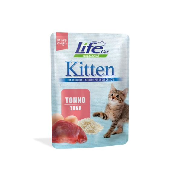 LifeCat Вологий корм для кошенят Тунець в желе 70 г