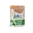 LifeCat Влажный корм для кошек Филе курицы с лососем и морковью в желе 70 г