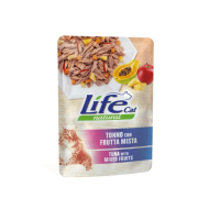 LifeCat Влажный корм для кошек Тунец с фруктовым миксом в желе 70 г