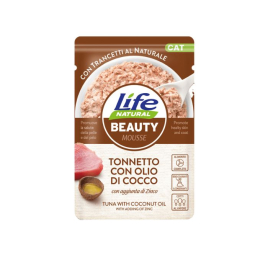 LifeCat Beauty Mousse Влажный корм для кошек Тунец з кокосовоым маслом 70 г
