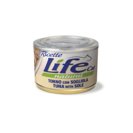 LifeCat le Ricette Влажный корм для кошек Тунец с камбалой 150 г