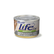 LifeCat le Ricette Вологий корм для котів Тунець з анчоусами та крабами 150 г