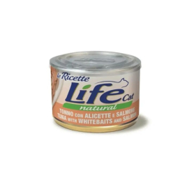 LifeCat le Ricette Влажный корм для кошек Тунец с анчоусами и лососем 150 г