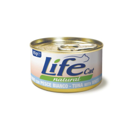 LifeCat Влажный корм для кошек Тунец с белой рыбой 85 г