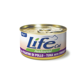 LifeCat Влажный корм для кошек Тунец с куриной печенью 85 г