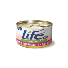 LifeCat Влажный корм для кошек Тунец с куриной ветчиной 85 г