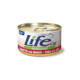 LifeCat Влажный корм для кошек Тунец с говядиной 85 г