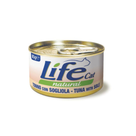 LifeCat Влажный корм для кошек Тунец с камбалой 85 г