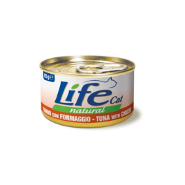 LifeCat Влажный корм для кошек Тунец с сыром 85 г