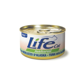 LifeCat Влажный корм для кошек Тунец с треской 85 г