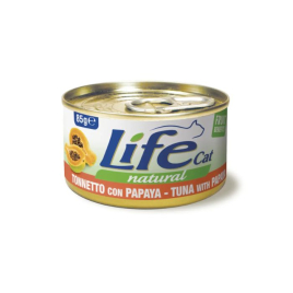 LifeCat Влажный корм для кошек Тунец с папаей 85 г