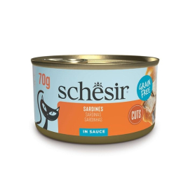 Schesir Grill Sardines Влажный корм для кошек сардина в соусе, 70 г