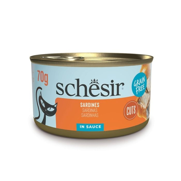 Schesir Grill Sardines Вологий корм для котів сардина в соусі, 70 г