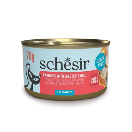 Schesir Grill Sardines with Lobster sauce Влажный корм для кошек сардина и лобстер в соусе, 70 г