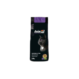 AnimAll Наполнитель древесный, с ароматом лаванды 2,8 кг