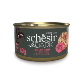Schesir After Dark Chicken With Beef Влажный корм для кошек курица с говядиной в бульоне, 80 г