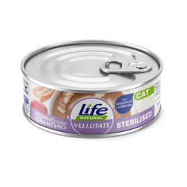 LifeCat Vellutate Влажный корм для стерилизованных кошек с тунцом и крабом, 70 г
