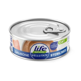 LifeCat Vellutate Влажный корм для стерилизованных кошек с лососем, 70 г