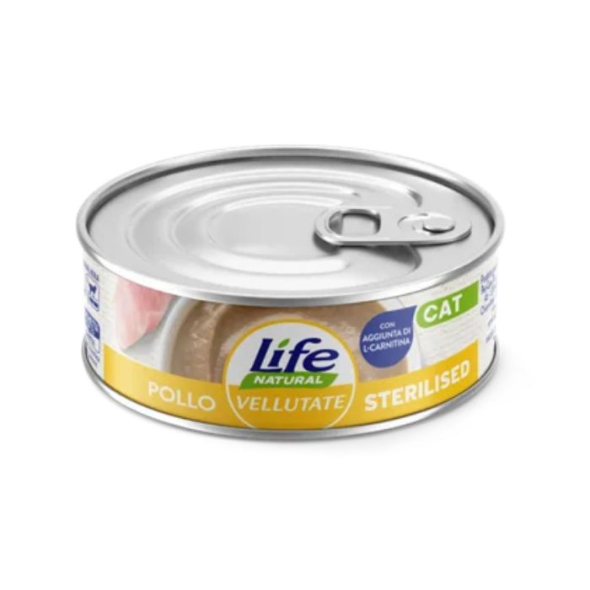 LifeCat Vellutate Вологий корм для стерилізованих котів з куркою, 70 г