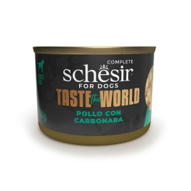 Schesir Taste the World Chicken with Carbonara Влажный корм для собак курица с карбонарой в бульоне, 150 г