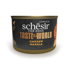 Schesir Taste the World Chicken Masala Влажный корм для собак масала с курицей в бульоне, 150 г