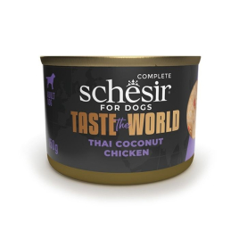 Schesir Taste the World Chicken Thai Coconut Влажный корм для собак курица по-тайски в бульоне, 150 г