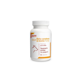 Dolfos Dolvit Beta carotene and biotin forte (Долвіт Бета-каротин + Біотин форте) Комплекс вітамінів і мінералів з біотином для собак 90 таблеток