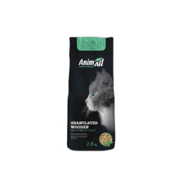 AnimAll Наполнитель древесный, с ароматом мяты 2,8 кг