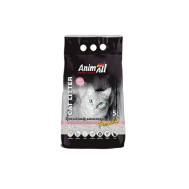 AnimAll Наполнитель бентонитовый белый, с ароматом детской присыпки 5 л