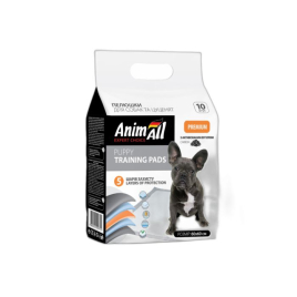 AnimAll Пеленки с активированным углем для щенков и взрослых собак, 60 x 60 см, 10 шт