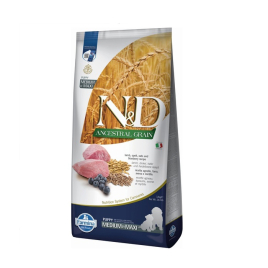 Farmina N&amp;D Ancestral Grain Lamb&amp;Blueberry Puppy Medium&amp;Maxi Сухой корм с ягненком и черникой для щенков средних и крупных пород, 12 кг