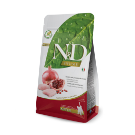 Farmina N&amp;D Prime Chicken&amp;Pomegranate Kitten Сухой беззерновой корм с курицей и гранатом для котят, 1,5 кг