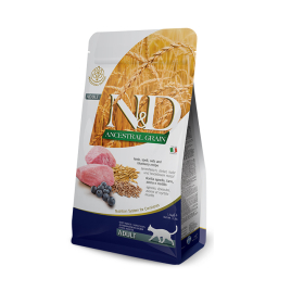 Farmina N&amp;D Ancestral Grain Lamb&amp;Blueberry Cat Adult Сухой корм с ягненком и черникой для кошек, 1,5 кг