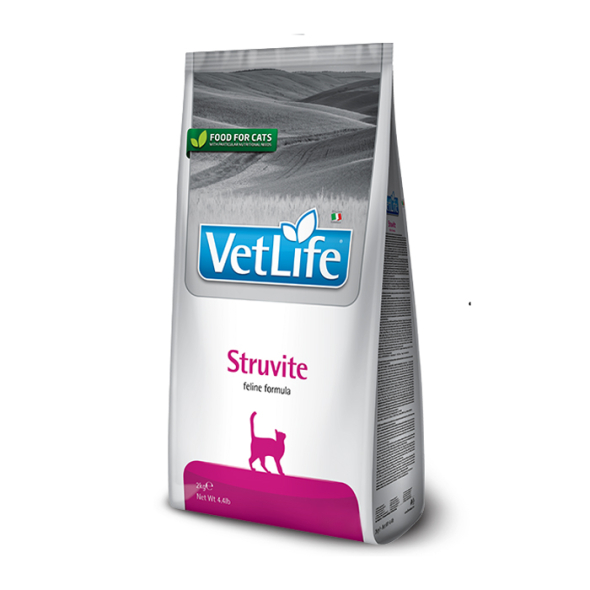 Farmina Vet Life Struvite Сухий лікувальний корм для котів для розчинення струвітних уролітів при сечокам'яній хворобі, 2 кг