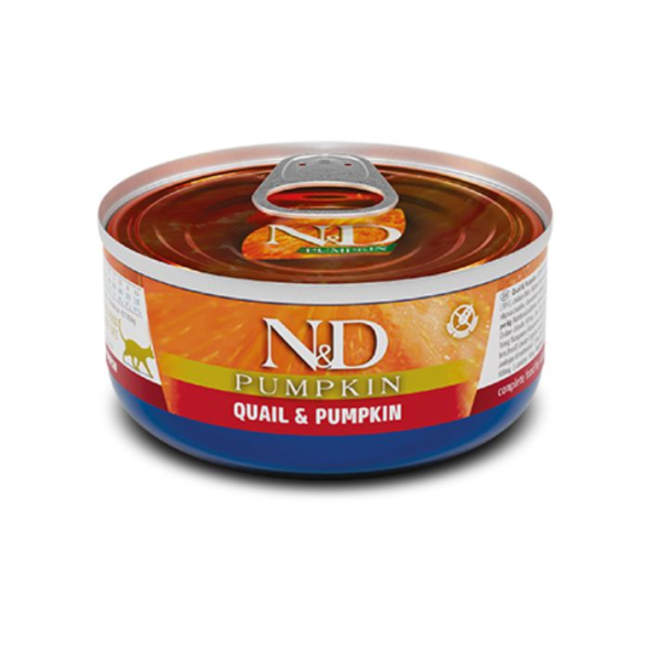 Farmina N&amp;D Pumpkin GF Quail Adult Вологий корм з перепілкою і гарбузом для котів, 70 г